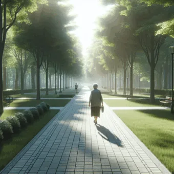 Vicc: Az idős néni sétál a parkban, amikor meglát egy fiatalembert…