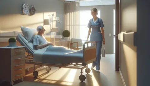 Vicc: Az öreg bácsi a kórházban fekszik, amikor a nővér bemegy hozzá.