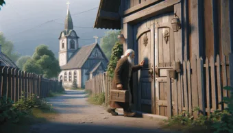 Vicc: Az öreg bácsi sétál a faluban, amikor észreveszi, hogy a templom kapuja zárva van…