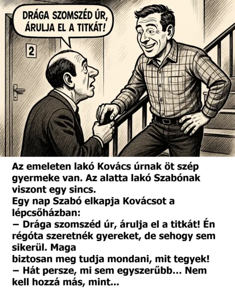 Vicc: Kovács úrnak öt szép gyermeke van