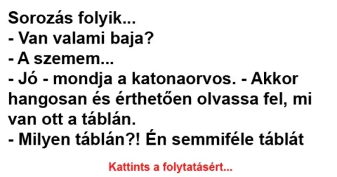 Vicc: Sorozás folyik…