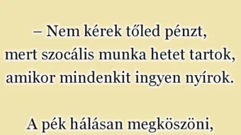Vicc:Elmegy a pék a fodrászhoz, a fodrász le is vágja a haját