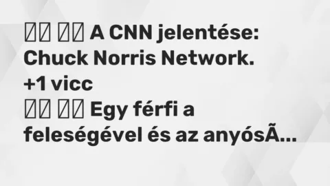 Viccek: 
		  
		  A CNN jelentése: Chuck Norris Network.		 …