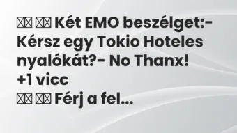Viccek: Két EMO beszélget:- Kérsz egy Tokio Hoteles…
