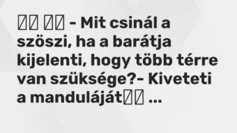 Viccek: – Mit csinál a szöszi, ha a barátja kijelenti, hogy több…