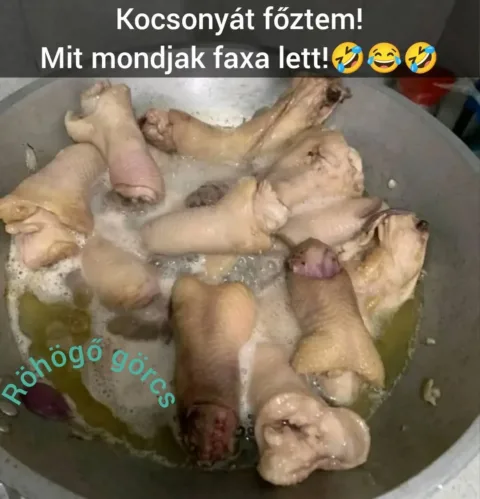 Kocsonyát főztem! Mit mondjak faxa lett!