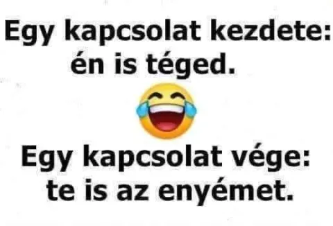 Egy kapcsolat kezdete és vége...
