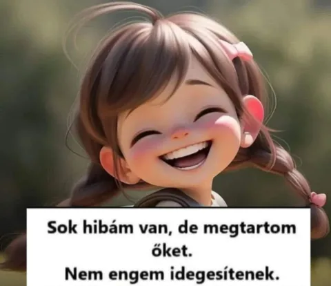 Sok hibám van, de megtartom őket...