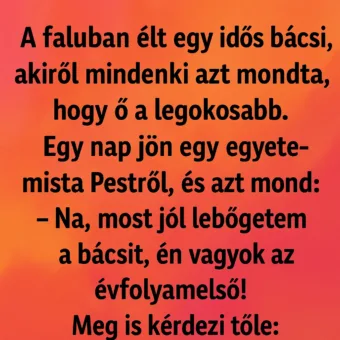 Vicc: A falu legokosabb embere