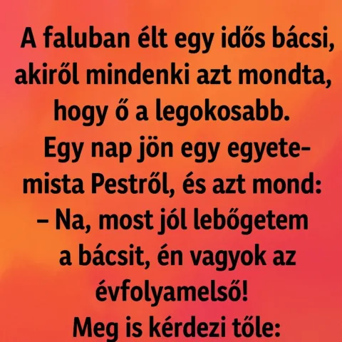 Vicc: A falu legokosabb embere