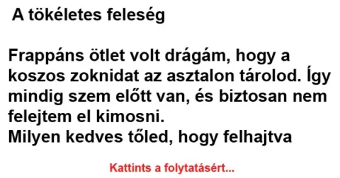 Vicc: A tökéletes feleség