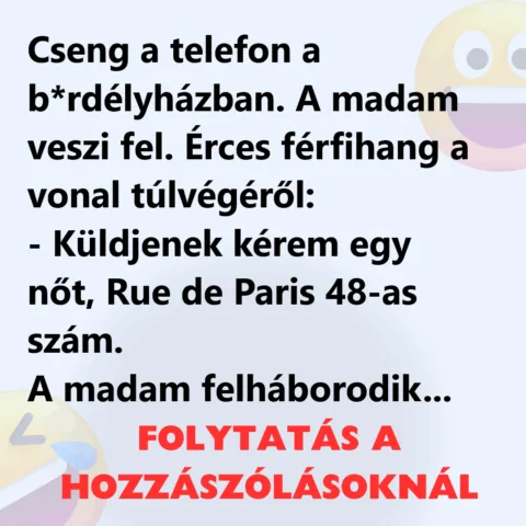 Vicc: Cseng a telefon Vicc: Cseng a telefon