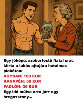 Vicc: Egy jóképű, szobortestű fiatal srác éppen befejezte a tanulmányait