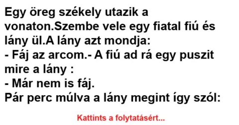 Vicc: Egy öreg székely utazik a vonaton