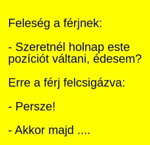 Vicc: Pozíció váltás