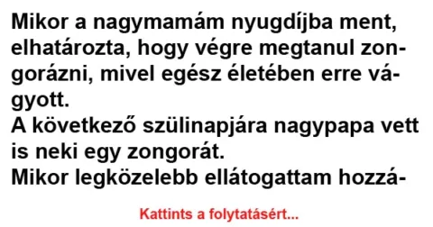 Vicc: Rábeszéltem, hogy cseréljük ki a zongorát egy klarinétra