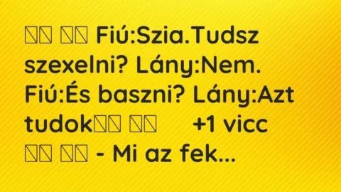 Viccek: 
		  
		  Fiú:Szia.Tudsz szexelni? Lány:Nem. Fiú:És baszni?…
