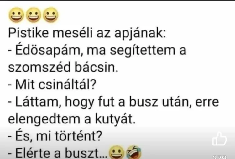 Pistike meséli az apjának... Pistike meséli az apjának...