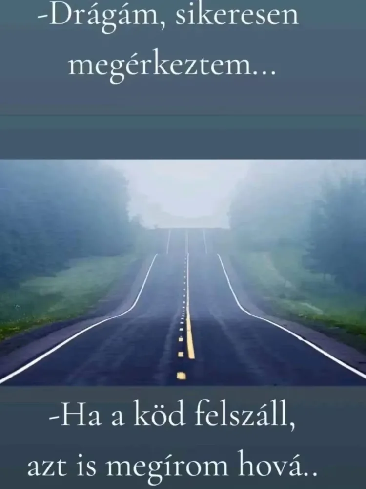 Drágám, sikeresen megérkeztem... Drágám, sikeresen megérkeztem...