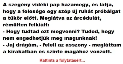 Vicc: A szegény vidéki pap hazamegy