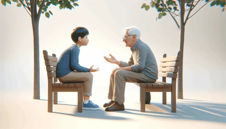 Vicc: Egy idős bácsi ül a padon, és egy fiatal fiú odamegy hozzá, és megkérdezi:…