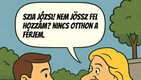 Vicc: Józsi az utcán találkozik Marival