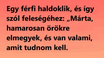 Vicc: Voltál valaha hűtlen hozzám?