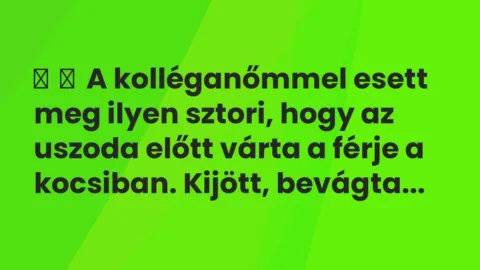Vicces történet: 
	    	    A kolléganőmmel esett meg ilyen sztori, hogy az uszoda előtt várta a …