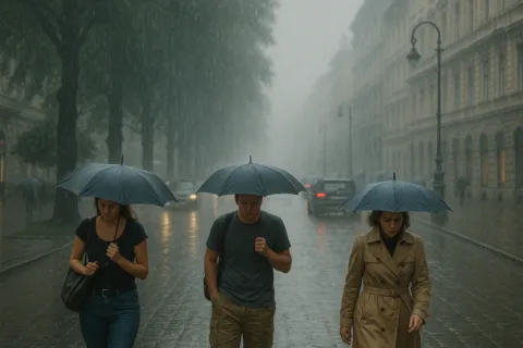 Felhők, enyhe szél, záporok: változékony időjárás várható december 8.
