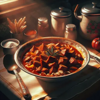 Gulyásleves recept – a nagyi titkos fűszereivel, ahogy mindig készítette