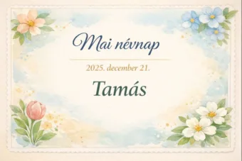 Mai névnap – December 21.: Tamás