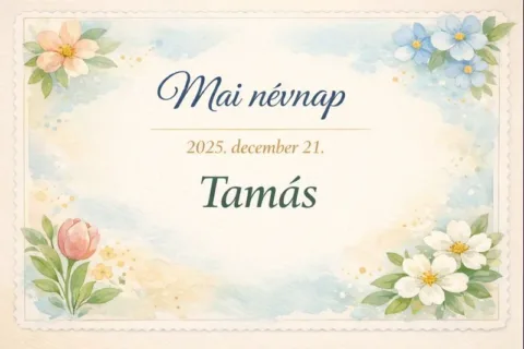 Mai névnap – December 21.: Tamás