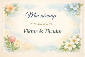 Mai névnap – December 23.: Viktor és Tivadar