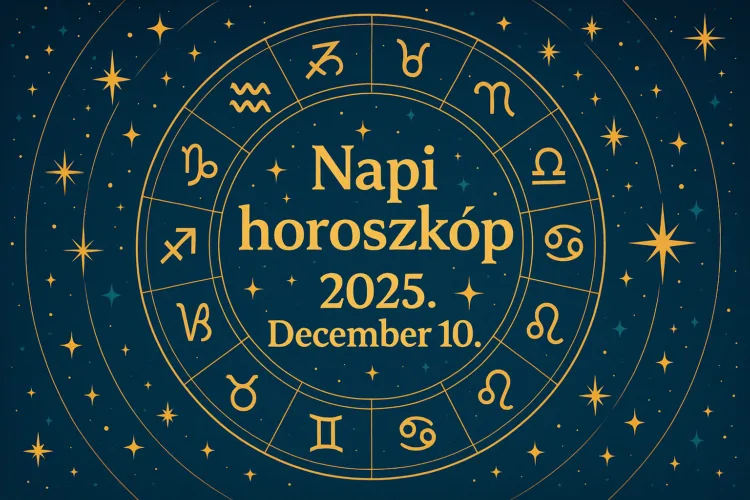 Napi horoszkóp – 2025. December 10.: Három jegy ma egy váratlan esélyt érezhet meg