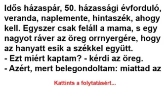 Vicces történet: Az 50. házassági évfordulón történt…