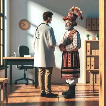 Vicc: A székely bácsi elmegy a doktorhoz, és panaszkodik: