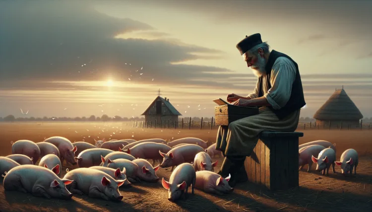 Vicc: Egy székely bácsi elhatározza, hogy képes megszámolni a disznóit.