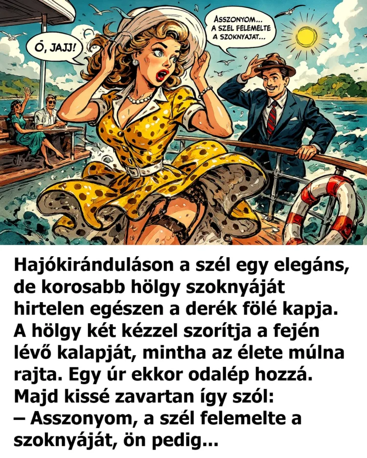 Vicc: Hajókirándulás, erős szél Vicc: Hajókirándulás, erős szél