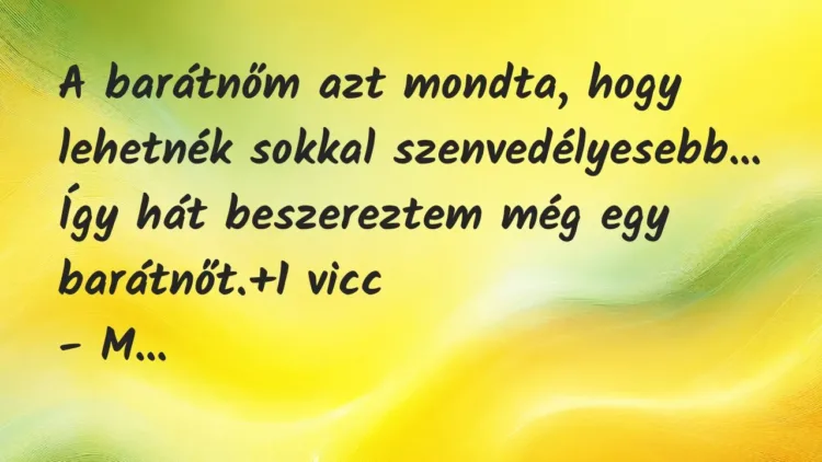 Vicc: A barátnőm azt mondta, hogy lehetnék sokkal szenvedélyesebb… Így hát… Vicc: A barátnőm azt mondta, hogy lehetnék sokkal szenvedélyesebb… Így hát…