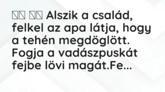 Viccek: Alszik a család, felkel az apa látja, hogy a…