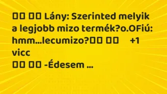 Viccek: Lány: Szerinted melyik a legjobb mizo…