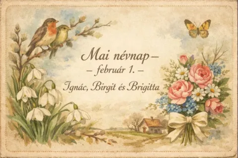 Mai névnap – február 1.: Ignác, Birgit és Brigitta