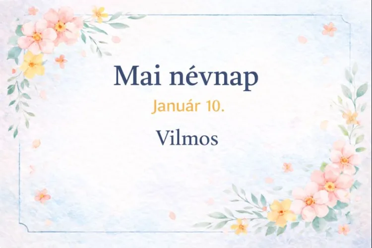 Mai névnap – január 10.: Vilmos
