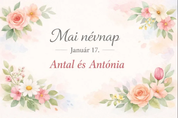 Mai névnap – január 17. Antal és Antónia Mai névnap – január 17.: Antal és Antónia