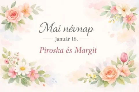 Mai névnap – január 18.: Piroska és Margit