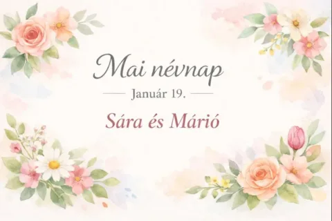 Mai névnap – január 19.: Sára és Márió