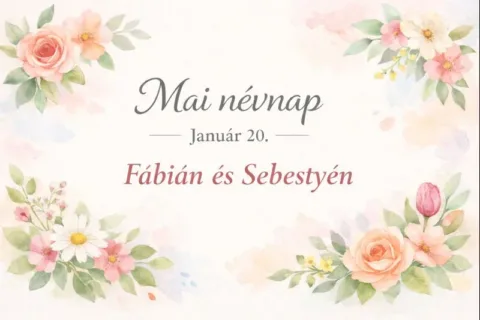 Mai névnap – január 20.: Fábián és Sebestyén