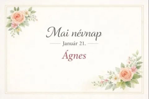 Mai névnap – január 21.: Ágnes