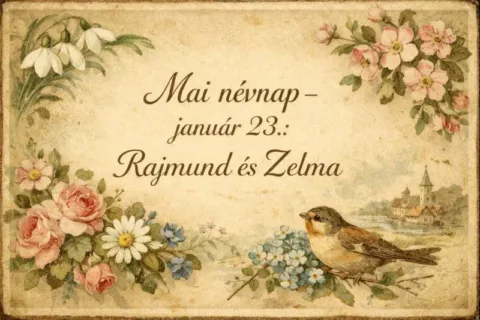 Mai névnap – január 23.: Rajmund és Zelma