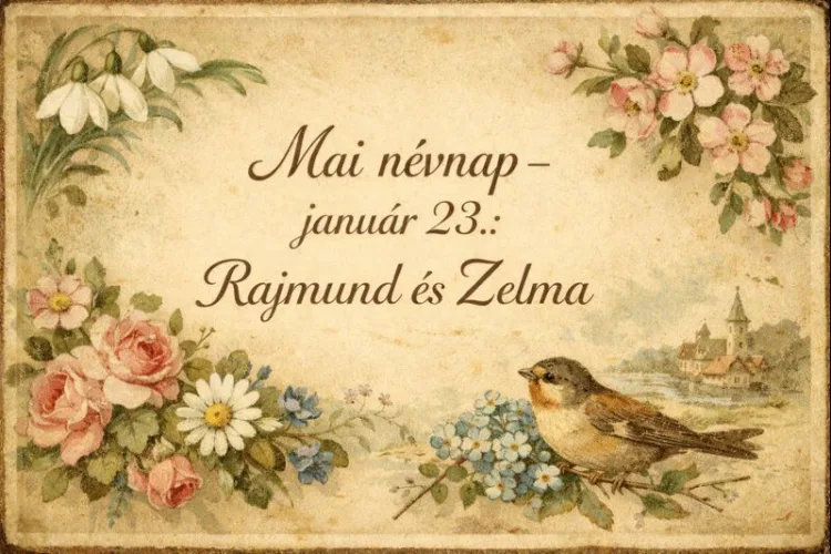 Mai névnap – január 23. Rajmund és Zelma Mai névnap – január 23.: Rajmund és Zelma
